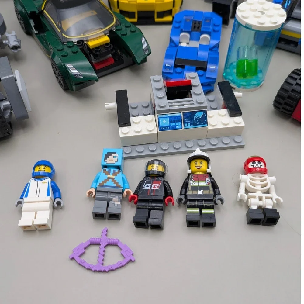 Lego City and Super Heroes Vehicle Lot - Camero Supra Spiderman